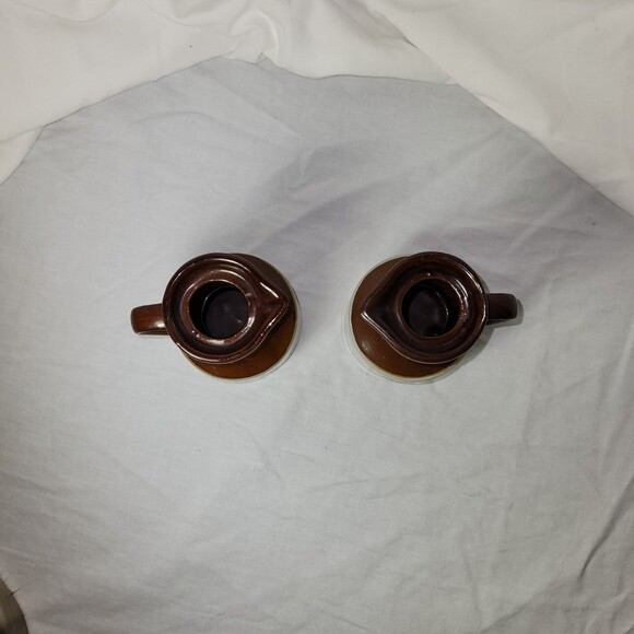 Vintage Oil and Vinegar Dining Pair/Salad Dressing Ceramic Bottles 1970s - Picture 2 of 5